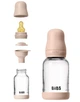 Скляна BIBS Baby Glass Bottle дитяча пляшечка повний комплект Blush - 120 ml - зображення 5