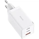 Зарядний пристрій Baseus 2xUSB-C 65 W + 1xUSB GaN + cable USB-C to USB-C 100 W 1.0m white (CCGP120202) - зображення 2