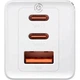 Зарядний пристрій Baseus 2xUSB-C 65 W + 1xUSB GaN + cable USB-C to USB-C 100 W 1.0m white (CCGP120202) - зображення 4