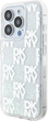 Etui DKNY Liquid Glitter Multilogo do Apple iPhone 15 Pro White (3666339271053) - obraz 1