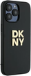 Etui DKNY Wrist Strap Stock Logo do Apple iPhone 15 Pro Black (3666339264758) - obraz 1