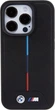 Панель BMW Quilted Tricolor MagSafe для Apple iPhone 15 Pro Black (BMHMP15L22PVTK) - зображення 3