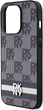 Etui DKNY Leather Checkered Mono Pattern & Printed Stripes do Apple iPhone 15 Pro Black (3666339263218) - obraz 4