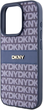 Панель DKNY Leather Mono Stripe & Metal Logo для Apple iPhone 15 Pro Blue (3666339260835) - зображення 4