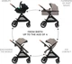 Универсальная коляска 3 в 1 KinderKraft Esme Pro Sand Beige (00-00305356) - изображение 6