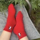 Зимові жіночі шкарпетки на флісі SuperSox Новорічні свята, Три пари 36-40р - зображення 5