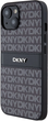 Etui DKNY Leather Mono Stripe & Metal Logo do Apple iPhone 14 Plus/15 Plus Black (3666339260408) - obraz 2