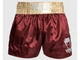 Шорти для тайського боксу VENUM Muay Thai Shorts Classic XL бордовий/золотий (4739) - изображение 1