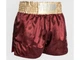 Шорти для тайського боксу VENUM Muay Thai Shorts Classic XL бордовий/золотий (4739) - изображение 3