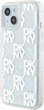Etui DKNY Liquid Glitter Multilogo do Apple iPhone 13/14/15 White (3666339271039) - obraz 2