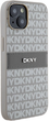 Etui DKNY Leather Mono Stripe & Metal Logo do Apple iPhone 13/14/15 Beige (3666339260538) - obraz 4
