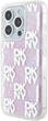 Etui DKNY Liquid Glitter Multilogo do Apple iPhone 15 Pro Max Pink (3666339271206) - obraz 1