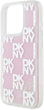 Etui DKNY Liquid Glitter Multilogo do Apple iPhone 15 Pro Max Pink (3666339271206) - obraz 3