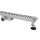 Трап для душа линейный ITAL IT02-FT09/300 Brushed nickel нержавеющая сталь 70x300 мм с решеткой и комбинированным гидрозатвором (1055895) - изображение 2
