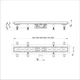 Трап для душа линейный ITAL IT13-FT01/800 серый нержавеющая сталь и ABS пластик 800*70*67 мм с решеткой и сухим гидрозатвором (1055893) - изображение 3