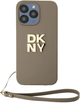 Etui DKNY Wrist Strap Stock Logo do Apple iPhone 15 Pro Max Beige (3666339264901) - obraz 2