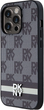 Etui DKNY Leather Checkered Mono Pattern & Printed Stripes do Apple iPhone 15 Pro Max Black (3666339263225) - obraz 1