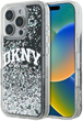 Etui DKNY Liquid Glitter Arch Logo do Apple iPhone 16 Pro Black (3666339336288) - obraz 1