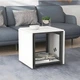 Стол журнальный трансформер Куб Комбо Ferrum-decor 540x532x500 Черный металл ДСП Белое 16 мм (FRD-105150) - изображение 1