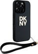Панель DKNY Wrist Strap Stock Logo для Apple iPhone 16 Pro Max Black (3666339334574) - зображення 3