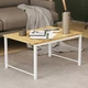 Стіл журнальний приставний Террі Комбо Ferrum-decor 345x662x440 Білий метал ДСП Дуб Артизан 16 мм (FRD-105148) - зображення 1