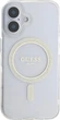 Etui Guess IML Glitter Circle MagSafe do Apple iPhone 16 Plus Transparent (GUHMP16MHFGERET) - obraz 2