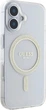 Etui Guess IML Glitter Circle MagSafe do Apple iPhone 16 Plus Transparent (GUHMP16MHFGERET) - obraz 4