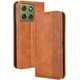 Чехол-книжка Deexe Retro Style для Motorola Edge 70 - Brown - изображение 7
