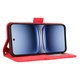 Чохол-книжка з кишеньками Deexe Wallet Stand для TECNO Spark 40 - Red - зображення 7