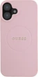 Etui Guess Grained Ring MagSafe do Apple iPhone 16 Plus Pink (GUHMP16MPGHSMMP) - obraz 2