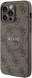 Панель Guess 4G Collection Leather Metal Logo MagSafe для Apple iPhone 13/13 Pro Brown (3666339226404) - зображення 3