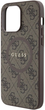 Панель Guess 4G Collection Leather Metal Logo MagSafe для Apple iPhone 13/13 Pro Brown (3666339226404) - зображення 6