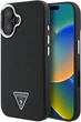 Etui Guess Grained Triangle MagSafe do Apple iPhone 16 Plus Black (GUHMP16MPGTSPSK) - obraz 1