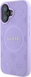 Etui Guess Saffiano Peony Classic Logo MagSafe do Apple iPhone 16 Plus Purple (GUHMP16MPSAPSMEU) - obraz 3