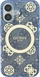 Панель Guess IML Peony On 4G Background MagSafe для Apple iPhone 16 Blue (GUHMP16SH4PYEEB) - зображення 2