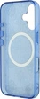 Панель Guess IML Peony On 4G Background MagSafe для Apple iPhone 16 Blue (GUHMP16SH4PYEEB) - зображення 7