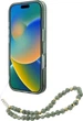 Etui Guess IML Flowers Allover Electro With Pearl Strap MagSafe do Apple iPhone 16 Green (GUHMP16SHCPOFPA) - obraz 4