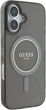 Etui Guess IML Glitter Circle MagSafe do Apple iPhone 16 Black (GUHMP16SHFGEREK) - obraz 4