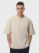 Набор футболок хлопковых длинных мужских Ray Oversize U0104M-3PACK2 L/XL 3 шт Бежевый/Голубой/Синий (RAY2000000038070) - изображение 2