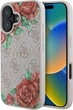 Etui Guess 4G Flowers Print MagSafe do Apple iPhone 16 Pink (GUHMP16SP4ROPEMCP) - obraz 1