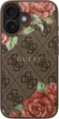 Etui Guess 4G Flowers Print MagSafe do Apple iPhone 16 Brown (GUHMP16SP4ROPEMCW) - obraz 2