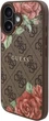 Etui Guess 4G Flowers Print MagSafe do Apple iPhone 16 Brown (GUHMP16SP4ROPEMCW) - obraz 3