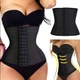 Корсет для схуднення з ребрами жорсткості 3 ряди петель Adomen Waistband L - зображення 2