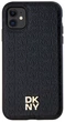 Панель DKNY Leather Monogram Pattern Metal Logo MagSafe для Apple iPhone 11 / Xr Black (3666339261412) - зображення 3