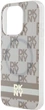 Etui DKNY IML Checkered Mono Pattern & Printed Stripes MagSafe do Apple iPhone 13/13 Pro Beige (3666339269432) - obraz 5
