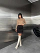 Жіноча базова тепла міні спідниця Uaclothes 46-48 Чорний (like35945-163671350) - изображение 2