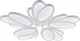 Люстра LED, 120W WH, ССТ 3000-6500К, Ø590*75, с пультом, акрил/металл - изображение 1