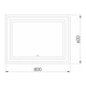 Дзеркало Imprese Karlov Light 60х80 з підсвіткою (m08607600MA) - изображение 4