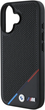 Etui plecki BMW M Perforated Tricolor Line MagSafe do Apple iPhone 16 Black (BMHMP16S23PUPDK) - obraz 6