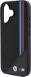 Etui plecki BMW M Meshed Tricolor Stripes MagSafe do Apple iPhone 16 Black (BMHMP16S23PUTRK) - obraz 6